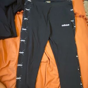 Small black adidas leggings